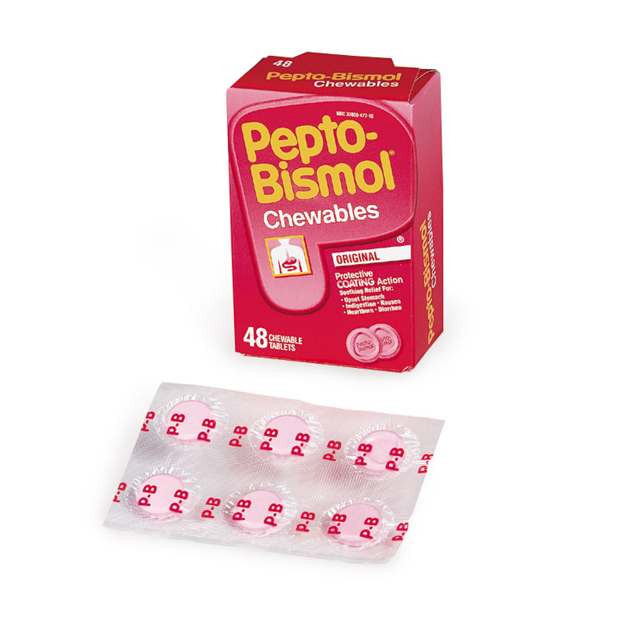 Pepto Bismol - M4043 - 48 1-Packs - 48 Tablets Per Dispenser Box